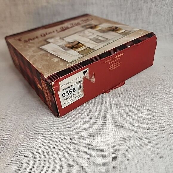 Limited Edition Tic Tac Toe Shot Glass Set Adult Game Barware Set 2 Player / Box - Picture 8 of 10